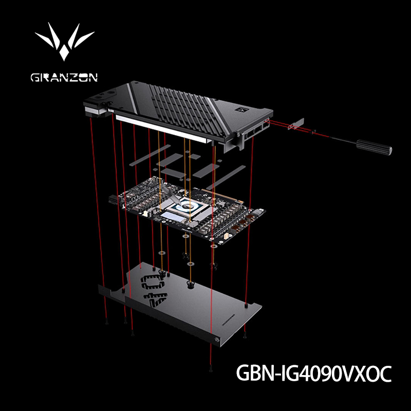 Rtx 4090 Water Block Full Cover - Granzon ウォーターブロック カラフル IGame GeForce RTX
