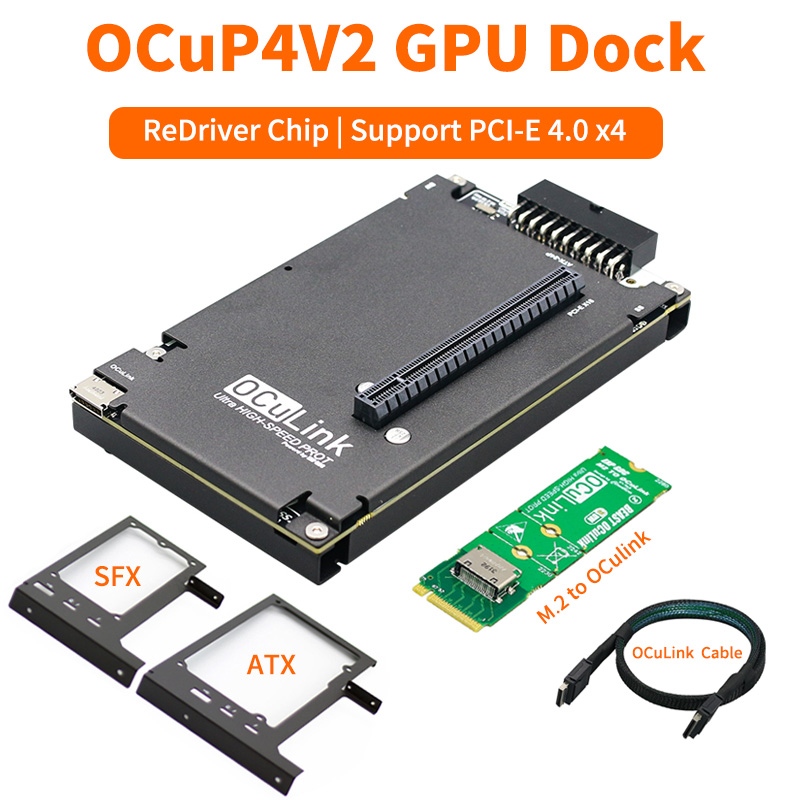 Oculink Gpu Dock Station - OCuP4V2 OCuLink GPUドック リドライバーチップ PCI-E 4.0