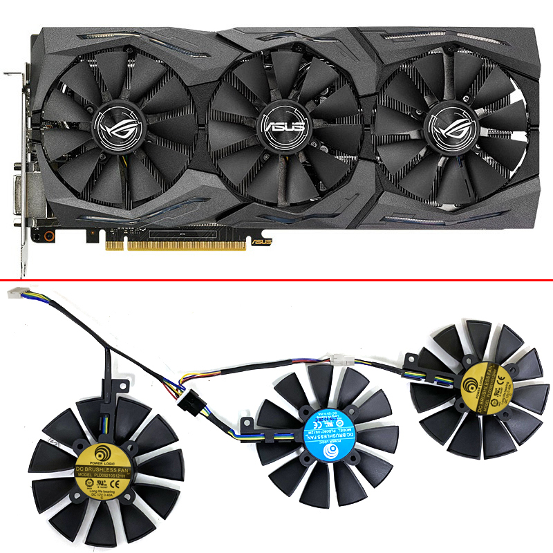 Rtx 3090 24Gb Gddr6X - Pld09210s12hhクーラーファンasus、グラフィックカード、ストリックスrx480 rx 580 gtx 980ti r9