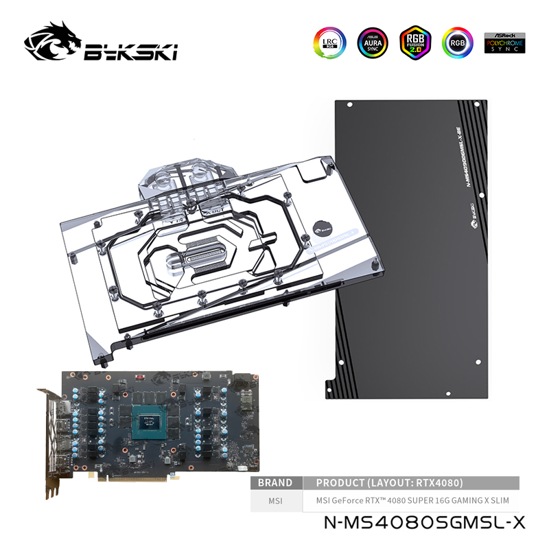 Rtx 4080 Water Cooling Block - Bykski ウォーターブロック MSI Geforce RTX 4080
