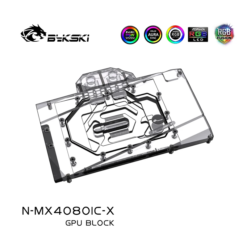 Bykski GPU ブロック MAXSUN RTX 408 - Rtx 4080 Water Cooling Block のレビューと価格