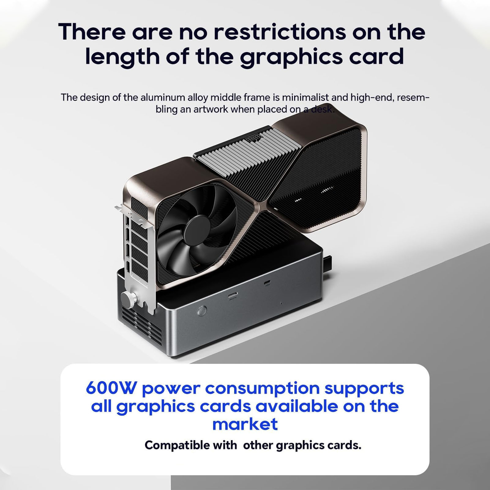 800W電源付きEGPUドッキングステーション PCIe 4 - Oculink Gpu Dock Station のレビューと価格