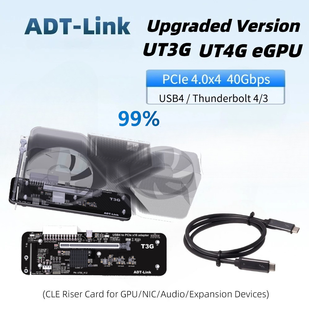 アップグレードされたUT4G UT3G EGPU Thund - Gpu External Dock Egpu Thunderbolt 4 のレビューと価格