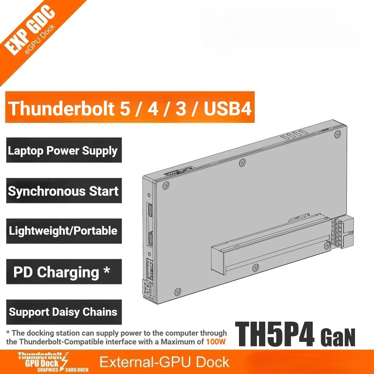 アップグレード版TH5P4GaNノートパソコン用Thunde - Gpu External Dock Egpu Thunderbolt 4 のレビューと価格