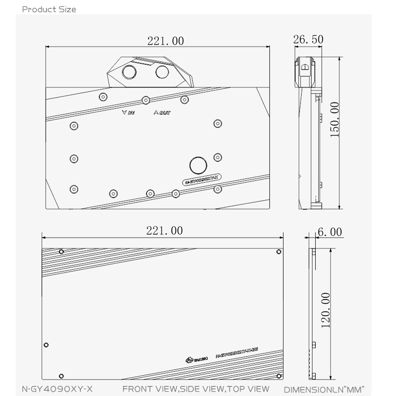 Bykski-ラジエータークーラー,フルカバー,Galaxy - Rtx 4090 Water Block Full Cover のレビューと価格