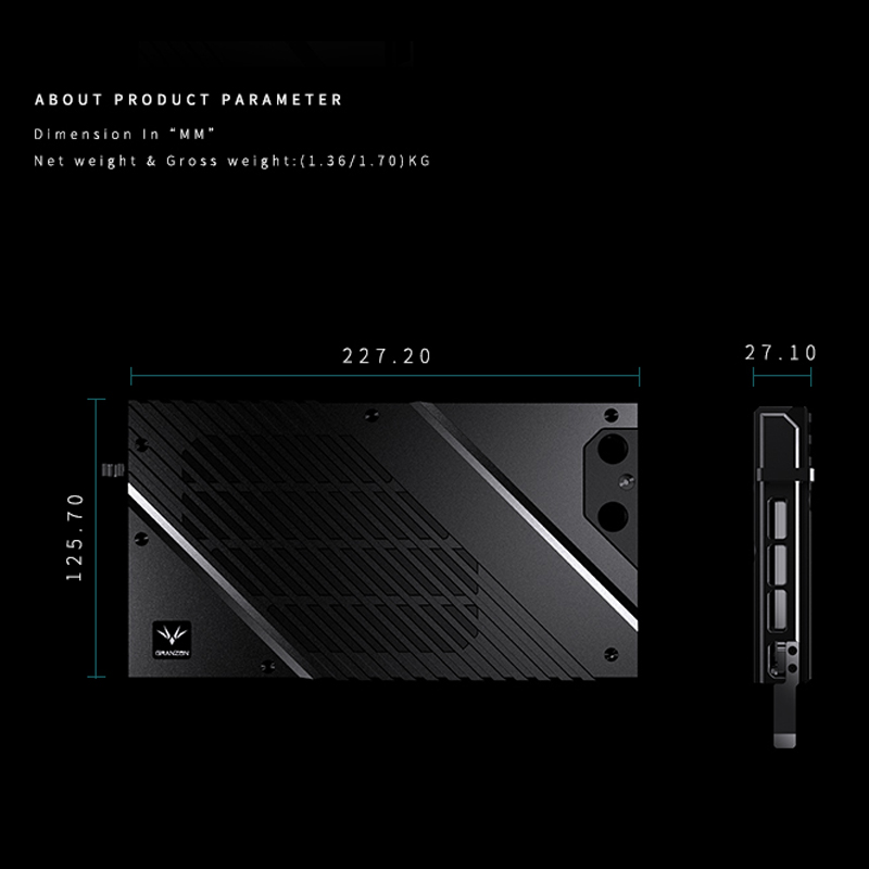 Granzon GBN-RTX4080FE GPU ブロック - Rtx 4080 Water Cooling Block のレビューと価格
