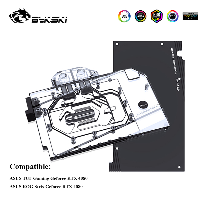 Bykski製GPU水冷クーラー ASUS TUF Gami - Rtx 4080 Water Cooling Block のレビューと価格