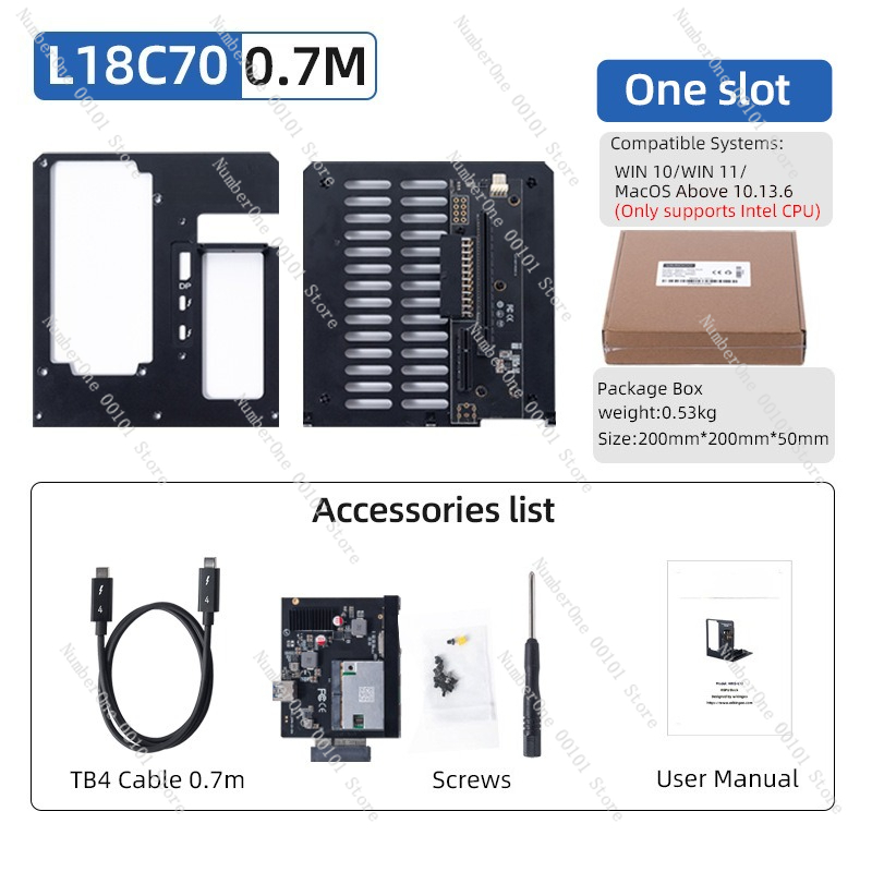 L18 Thunderbolt 3 4 GPUドック 外付け - Gpu External Dock Egpu Thunderbolt 4 のレビューと価格